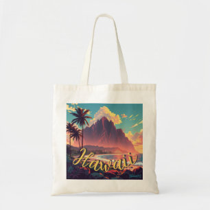 Vintager Stil Hawaiian Travel Honolulu Mittelpazif Tragetasche