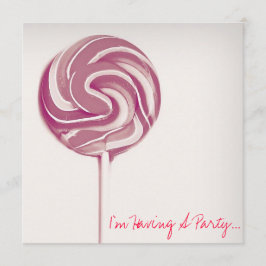VINTAGER STIL "LOLLIPOP" GEBURTSTAGSKARTE EINLADUNG