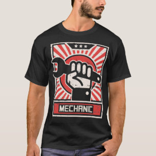 Vintager Stil MECHANIC Propaganda Poster T-Shirt