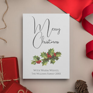 Vintager Stil Mistletoe Minimal Frohe Weihnachten