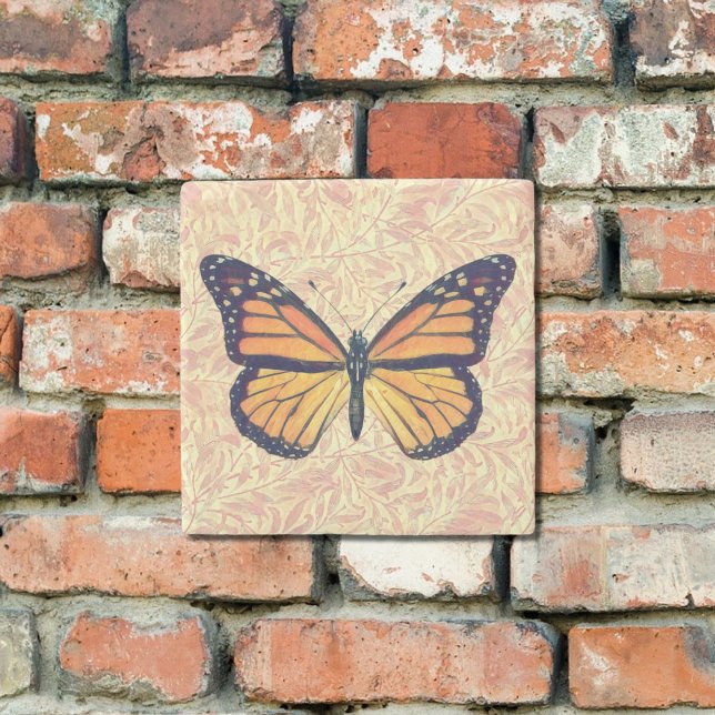 Vintager Stil Monarch Butterfly Art Untersetzer (Von Creator hochgeladen)