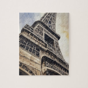 Vintager Stil Nah-up Eiffelturm Paris Reisen Puzzle