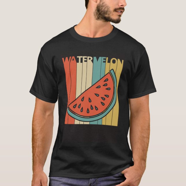 Vintager Stil Niedlich Watermelon T-Shirt (Vorderseite)