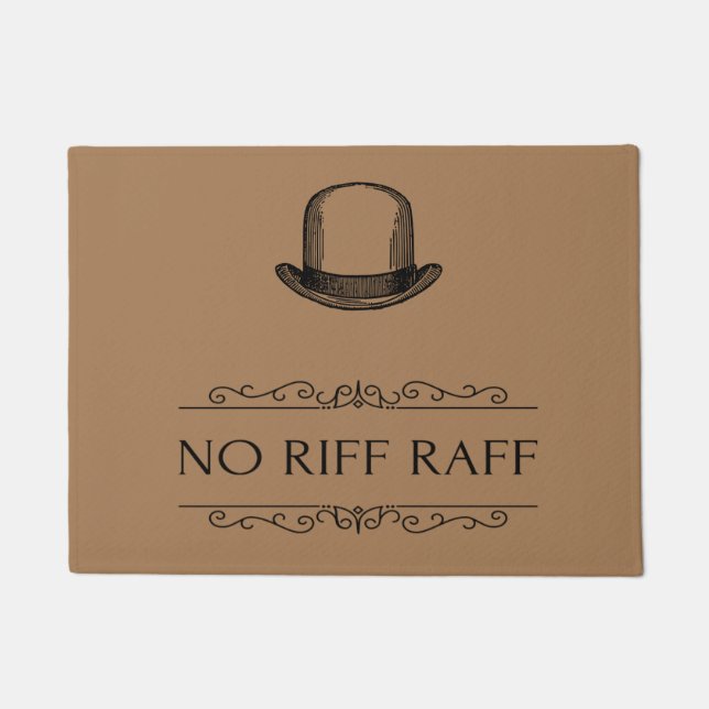 Vintager Stil No Riff Raff Fußmatte (Vorderseite)