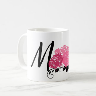 Vintager Stil rosa Blume Mama Kaffeetasse