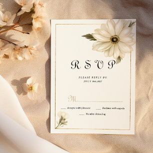 Vintager Stil rustikale Blume UAWG Einladung