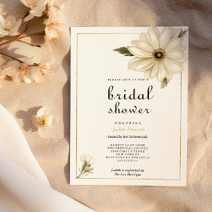Vintager Stil rustikale, daisy Blume Brautparty Einladung