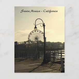 Vintager Stil Santa Monica Postcard! Postkarte