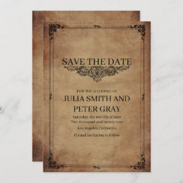Vintager Stil Save the Date Einladung