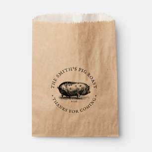 Vintager Stil Schweinegrost Wiedersehen Geschenktütchen