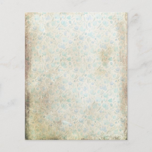 Vintager Stil Shabby Floral Scrapbook Paper (Vorderseite)