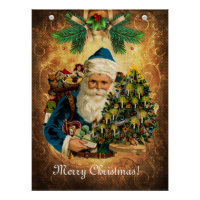 Vintager Stil St. Nikolaus (Weihnachtsmann) Weihna