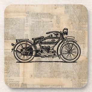 Vintager Stil von Motorrädern Getränkeuntersetzer