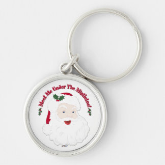Vintager Stil Weihnachten trifft mich unter dem Mi Schlüsselanhänger