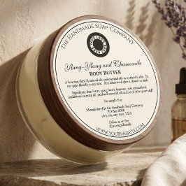 Vintager Stil Weißes Kosmetik-Marke Jar mit Logo Runder Aufkleber