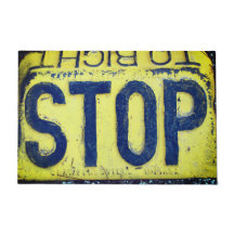 Vintager Stopp-Sign-Doormat