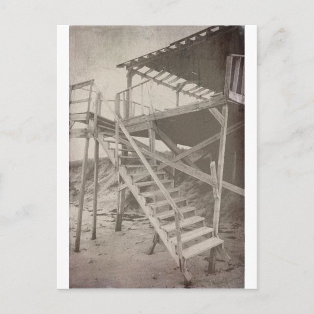 Vintager Strand Postkarte (Vorderseite)