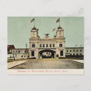 Vintager Strand Revere, Massachusetts Postkarte