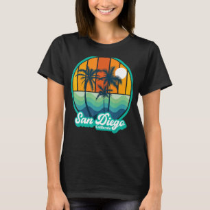 Vintager Strand San Diego California T-Shirt