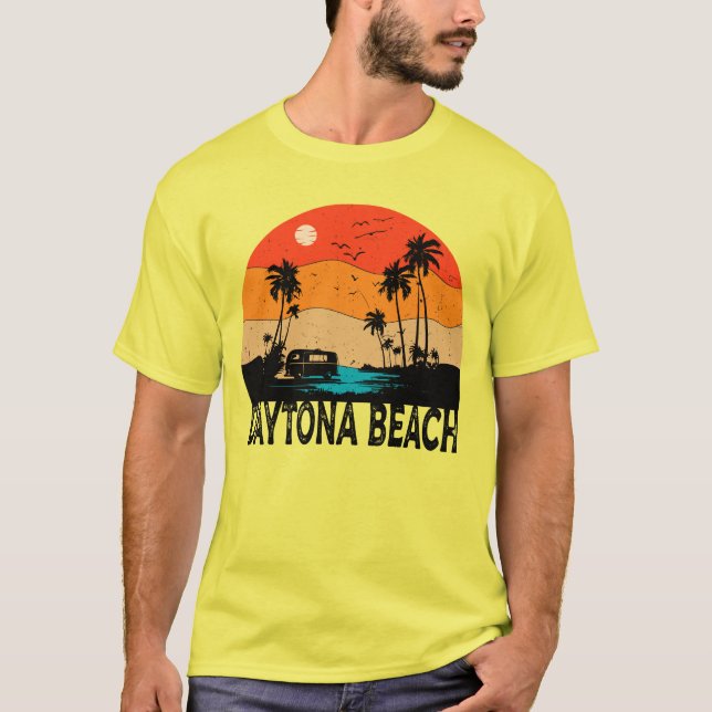 Vintager Strand von Daytona T-Shirt (Vorderseite)