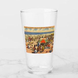 Vintager Strand von Nantasket, Hull, Massachusetts Glas