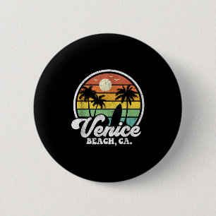 Vintager Strand von Venedig Button