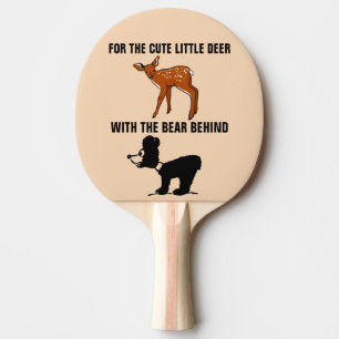 VINTAGER STRASSENSTYLE DEINE BAR PING PONG PADDLE TISCHTENNIS SCHLÄGER
