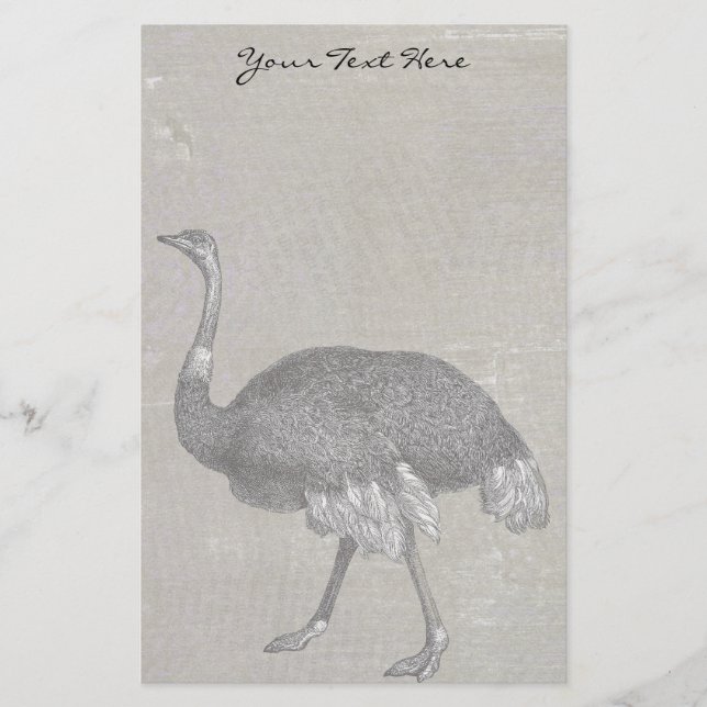 Vintager Strauß Briefpapier (Vorderseite)