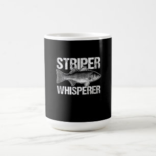 Vintager Striper Whisperfischer Kaffeetasse
