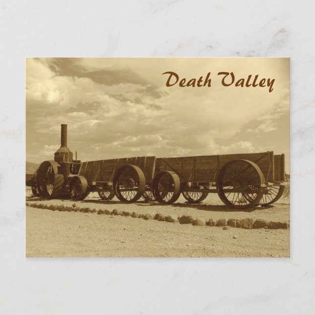 Vintager Style Death Valley Postcard! Postkarte (Vorderseite)