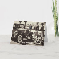 Vintager Style Road Trip Geburtstagskarte