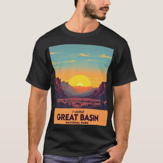 Vintager Sunset Great Basen Nationalpark - Nevada T-Shirt