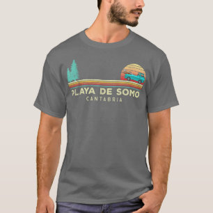 Vintager Surf Playa de somo cabtabria - Surfer T-S T-Shirt