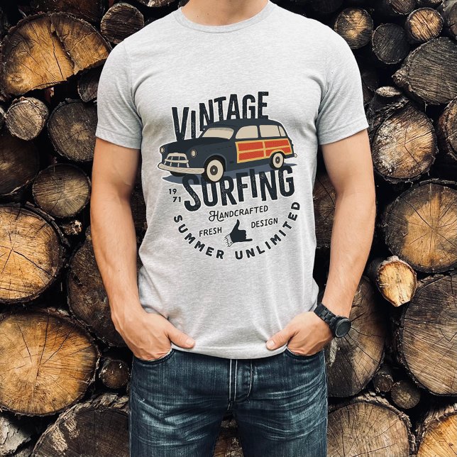 Vintager Surfsommer unbegrenzt | Männer T - Shirt (Von Creator hochgeladen)