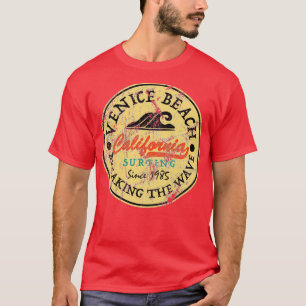 Vintager Surfsticker Venedig Beach California Surf T-Shirt