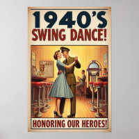 Vintager Swing-Tanzgesang für den Militärdienst
