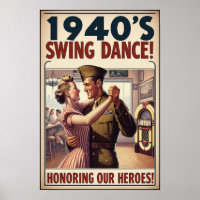 Vintager Swing-Tanzgesang für den Militärdienst