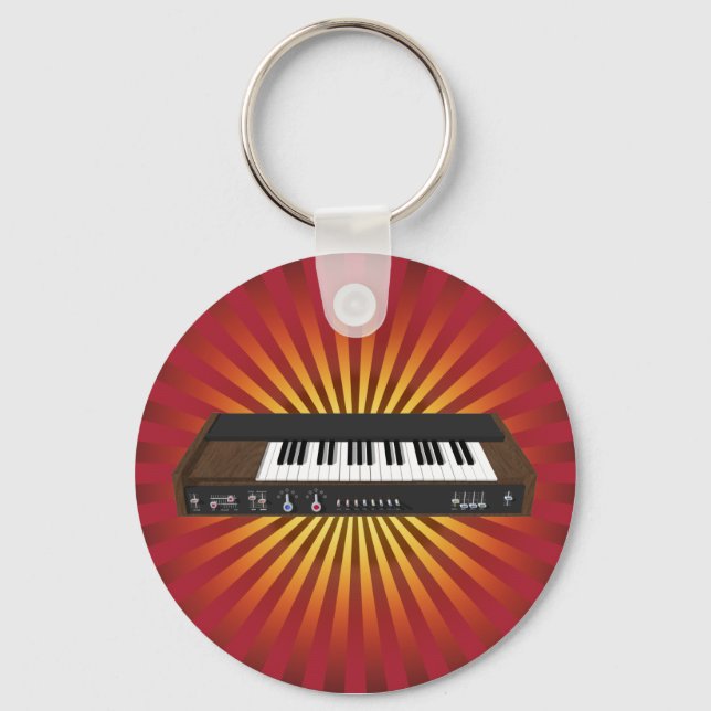 Vintager Synthesizer: 3D-Modell: Schlüsselanhänger (Vorderseite)