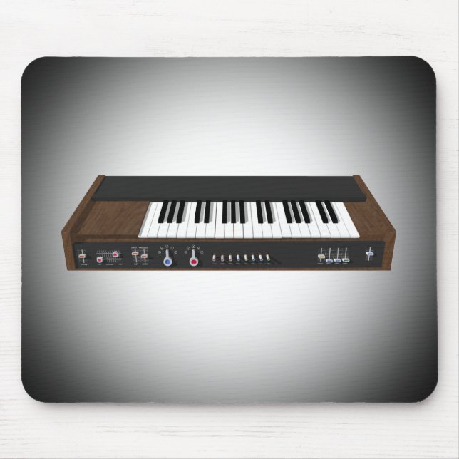Vintager synthesizer: Modell 3D: Mousepad (Vorne)