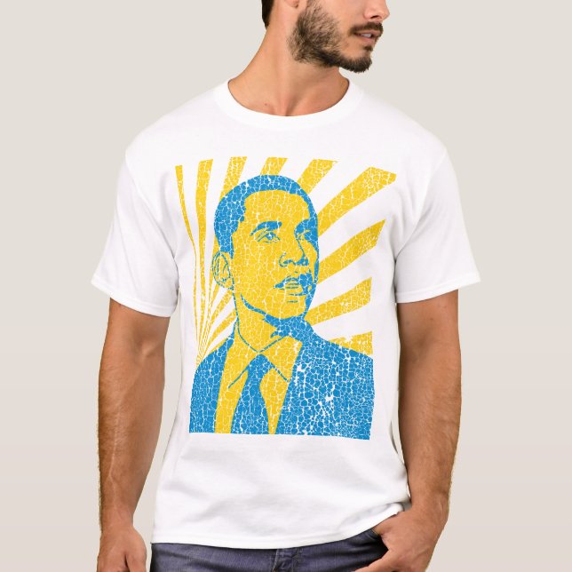 Vintager T - Shirt Obama (Vorderseite)