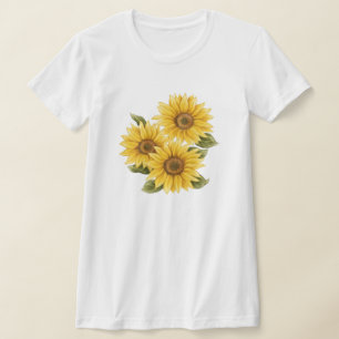 Vintager T - Shirt Sunflores