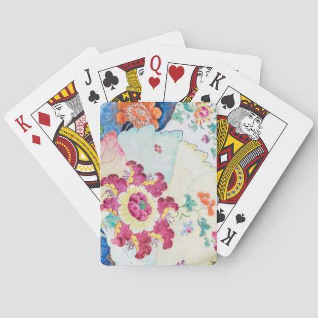 Vintager Tabakleder Spielkarten (Rückseite)