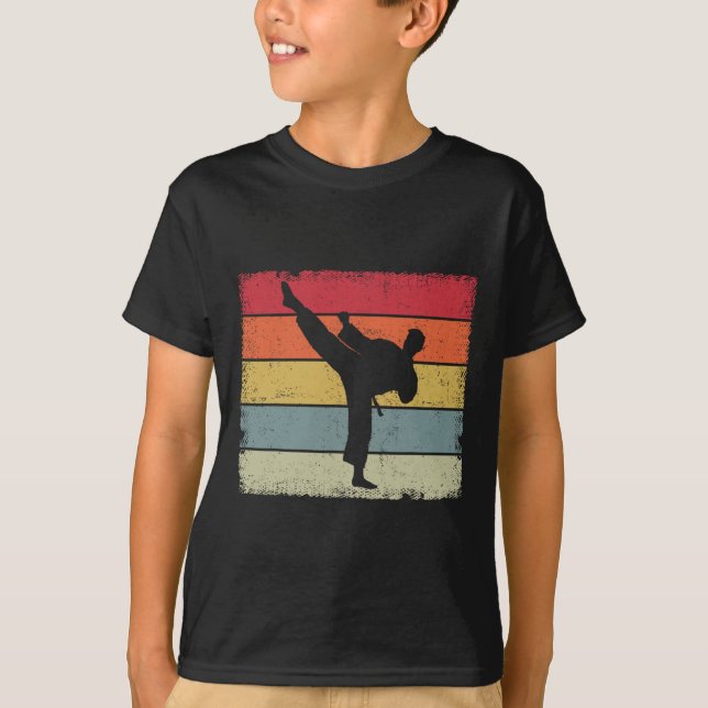 Vintager Taekwondo Karate T-Shirt (Vorderseite)