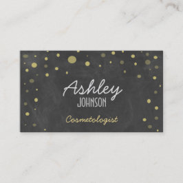 Vintager Tafel-Kunst-Glitzer Visitenkarte