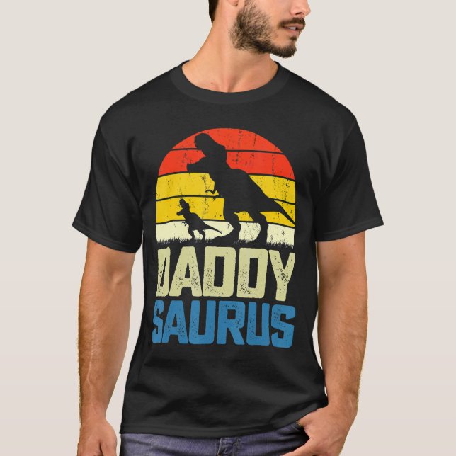Vintager Tag der Daddysaurus-Todesfälle T-Shirt (Vorderseite)