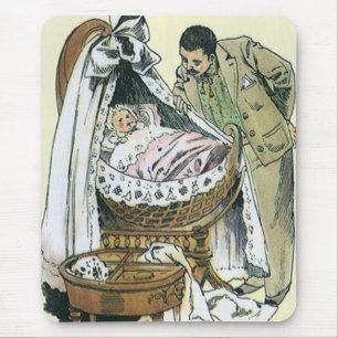 Vintager Tag der glücklichen Väter, Viktorianische Mousepad