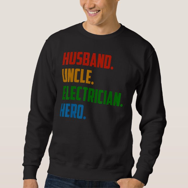 Vintager Tag der Heldentaten des Onkels Sweatshirt (Vorderseite)