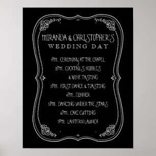 Vintager Tag der Hochzeit Poster