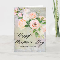 Vintager Tag der rosa Rose
