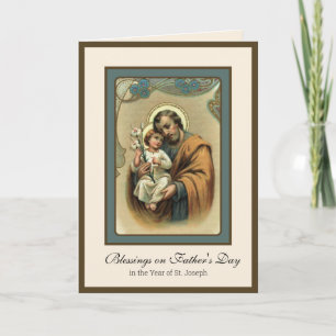 Vintager Tag des religiösen Vaters Karte